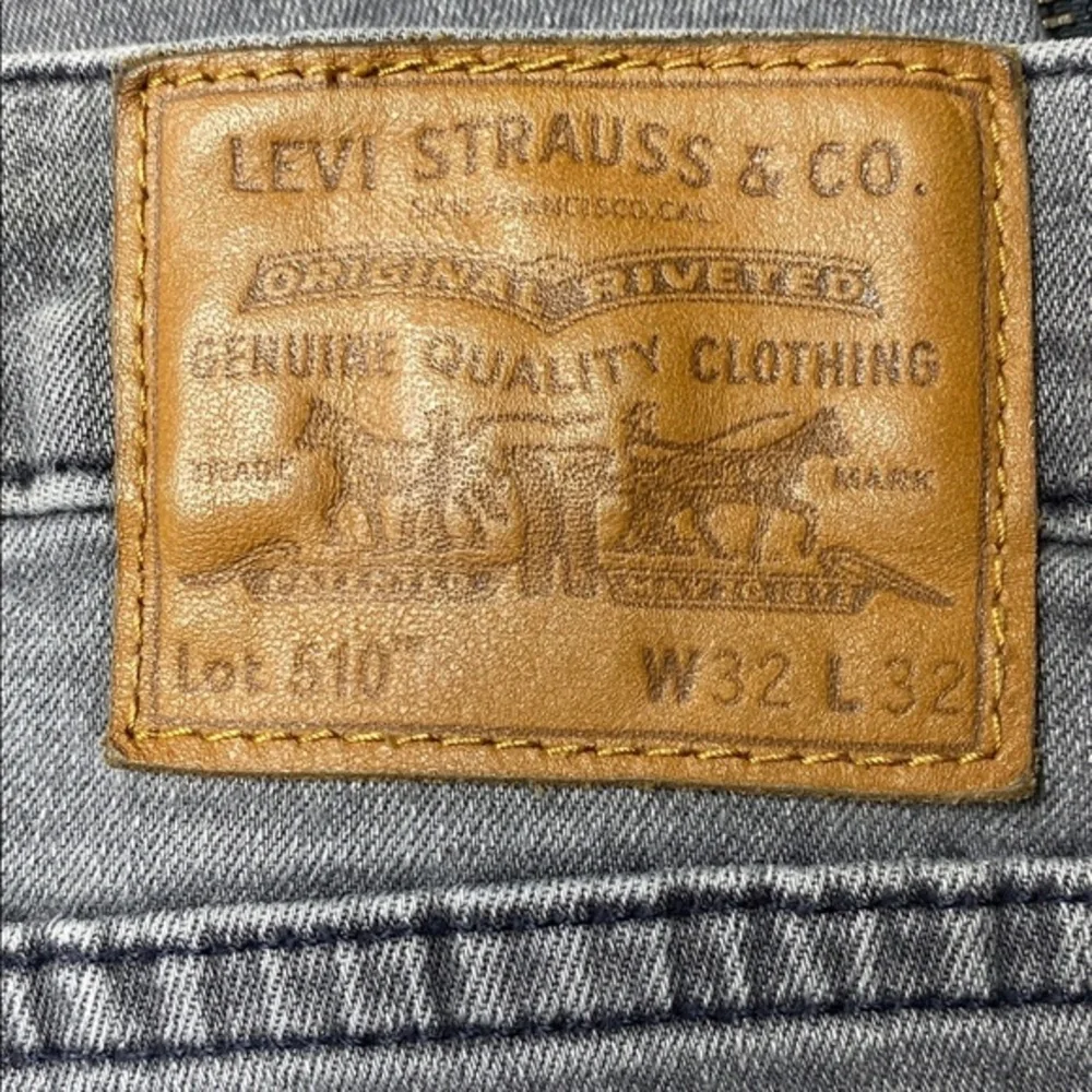 Levi's Lot 510 Grey Ankle Zip Denim Skinny’s - Picture 1 of 13